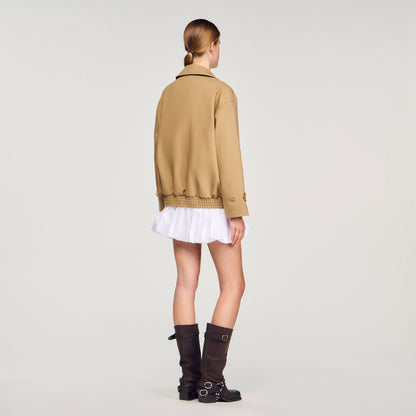 Sandro Short oversized trench coat