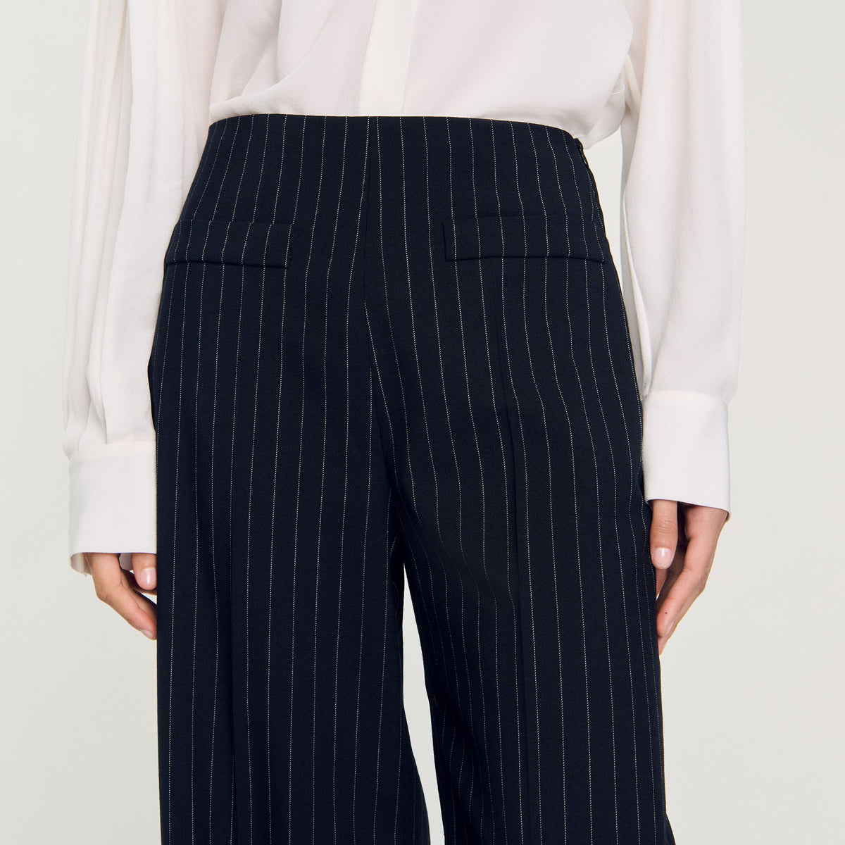 Sandro Chalk-striped trousers