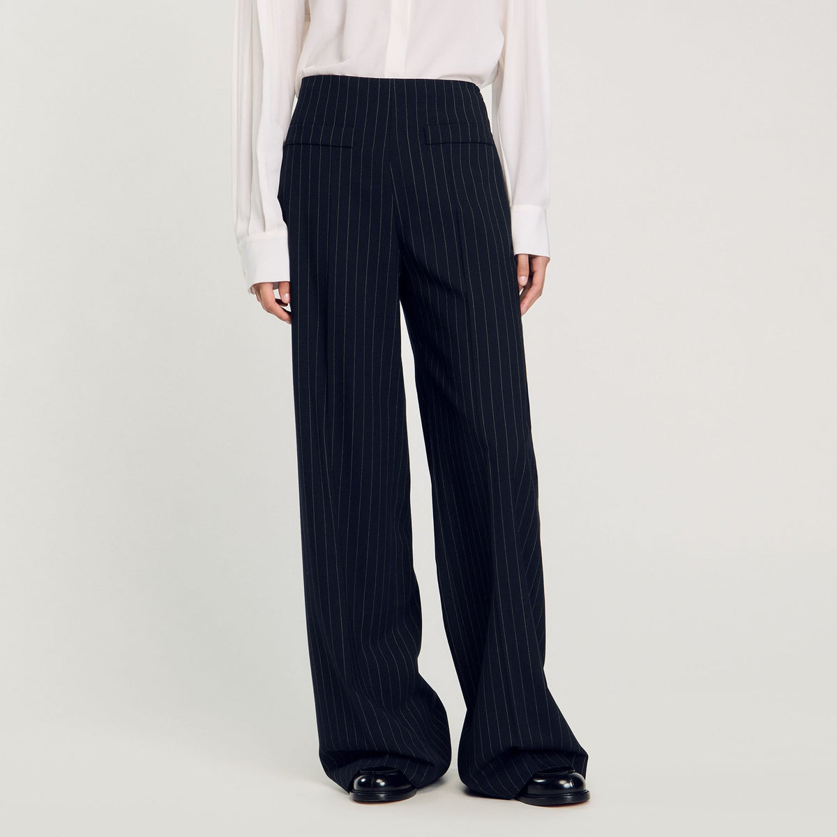 Sandro Chalk-striped trousers