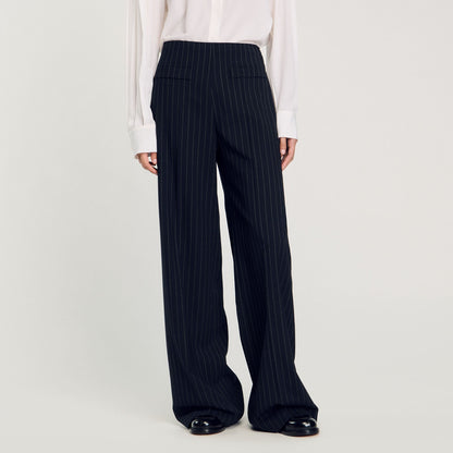 Sandro Chalk-striped trousers