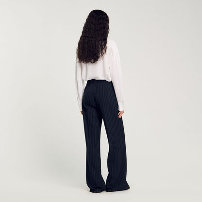 Sandro Chalk-striped trousers