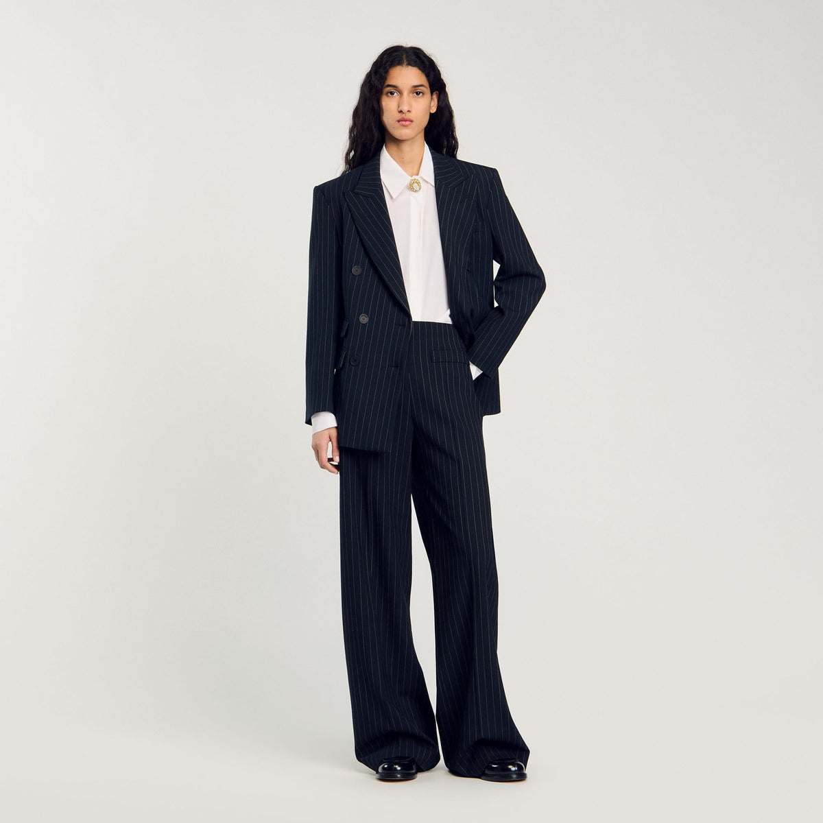 Sandro Chalk-striped trousers