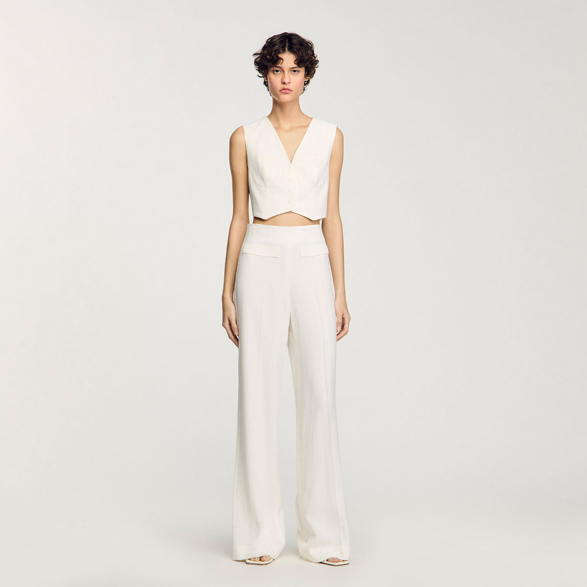 Sandro Sequin suit trousers