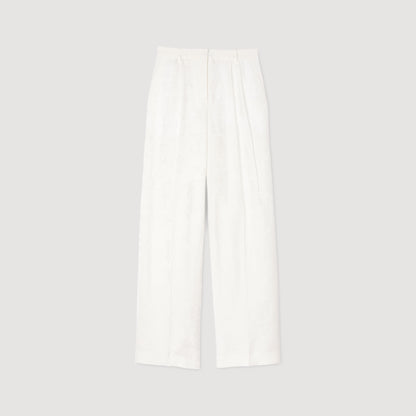 Sandro Jacquard flowers trousers