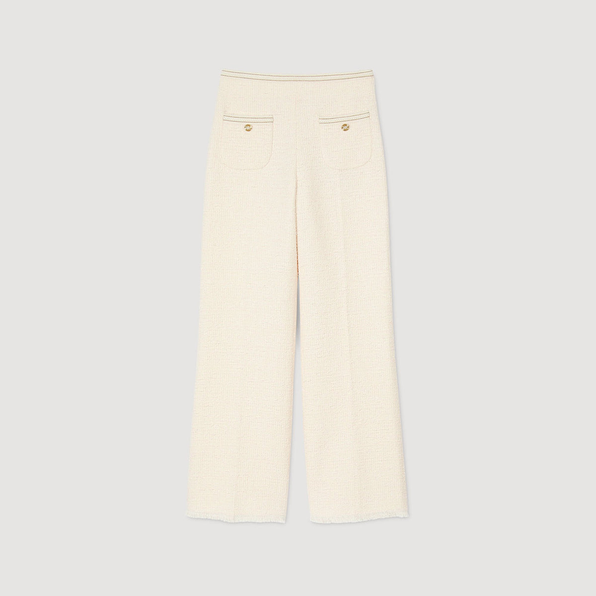 Sandro Decorative tweed trousers