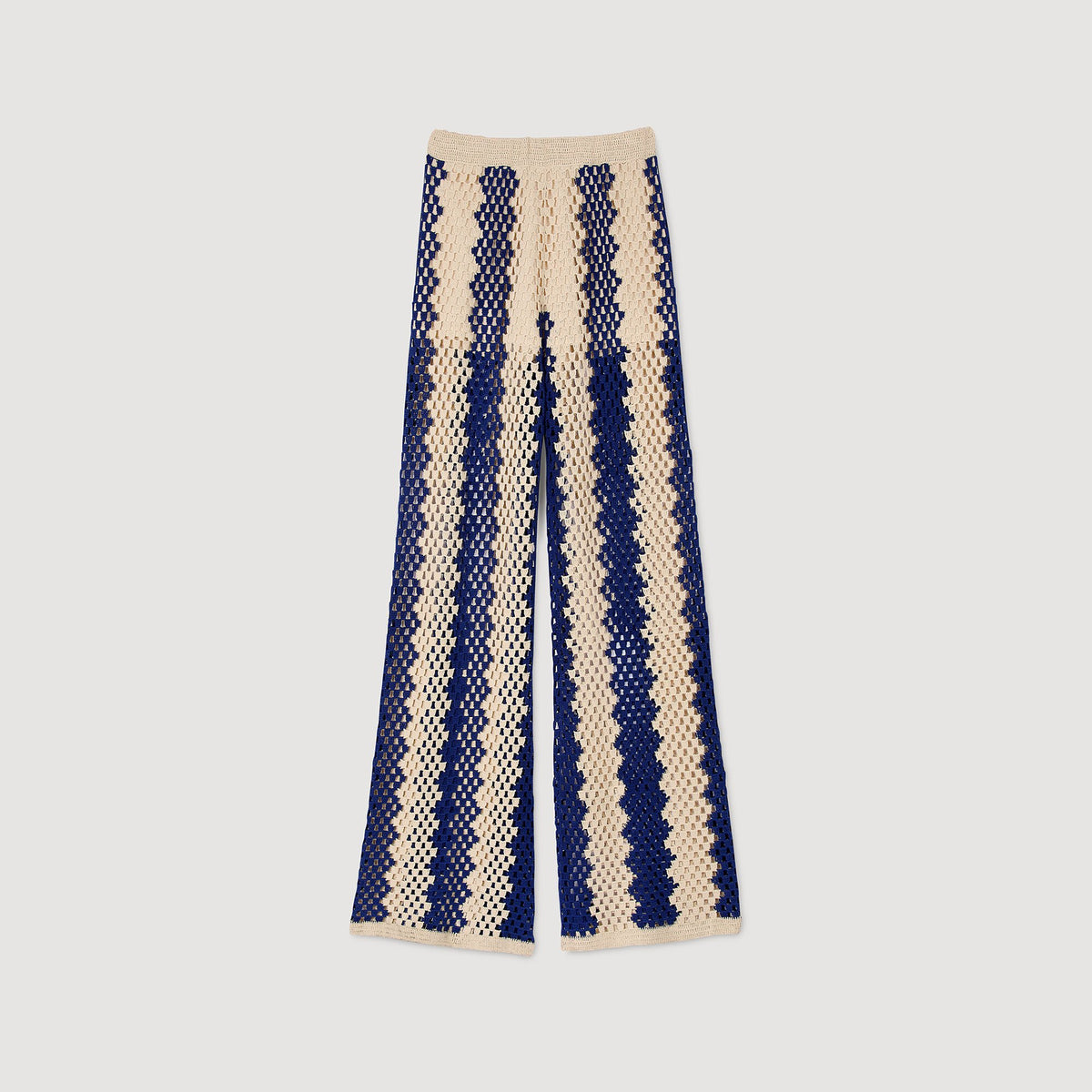 Sandro Two-tone open weave pants