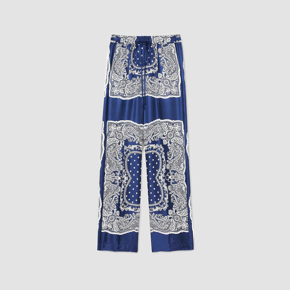 Sandro Bandana-print flowy trousers