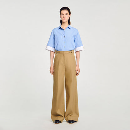 Sandro Cotton suit trousers