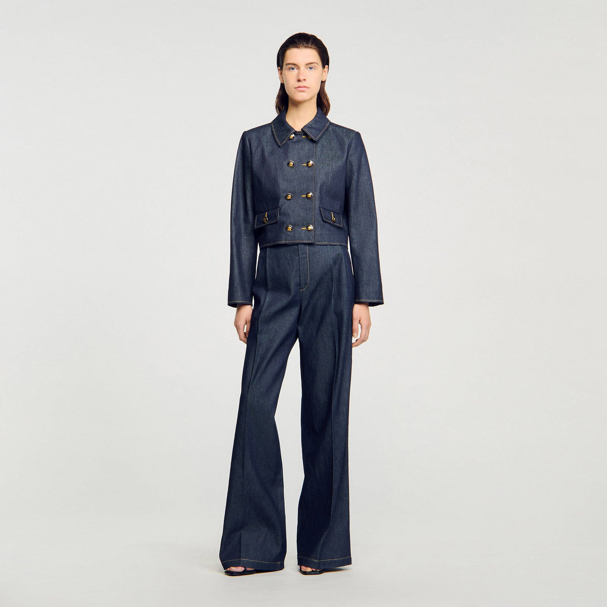 Sandro Denim suit trousers