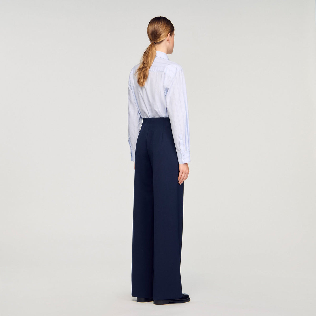 Sandro Asymmetric straight-leg trousers
