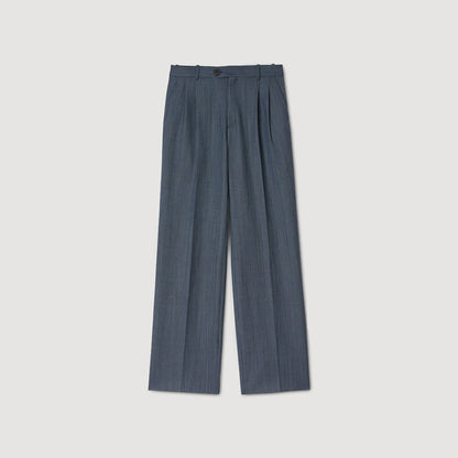 Sandro Striped wide-leg trousers