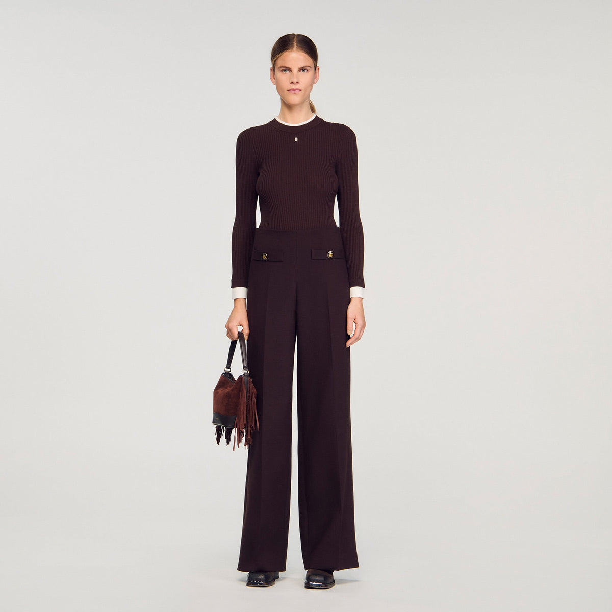 Sandro Flared trousers