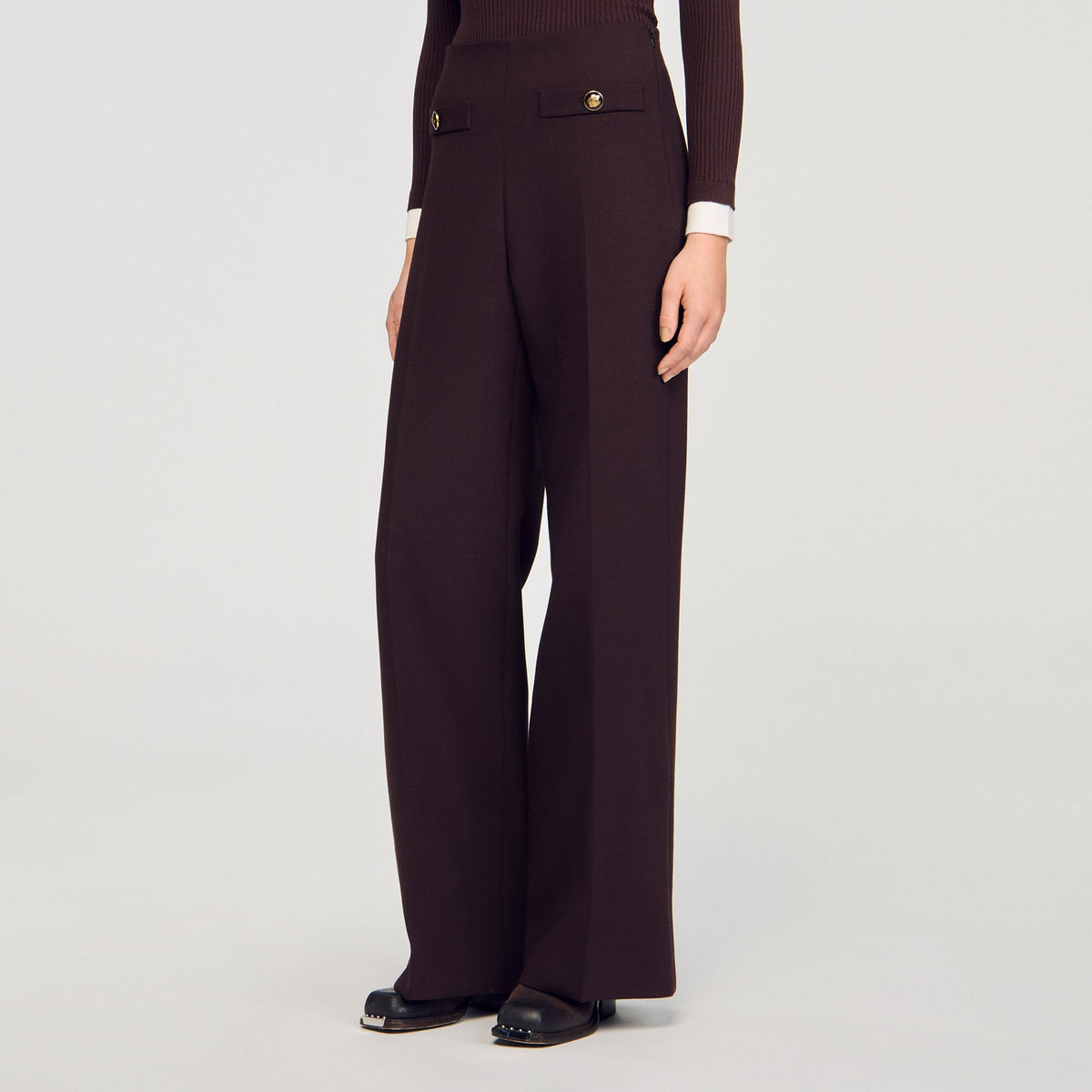 Sandro Flared trousers
