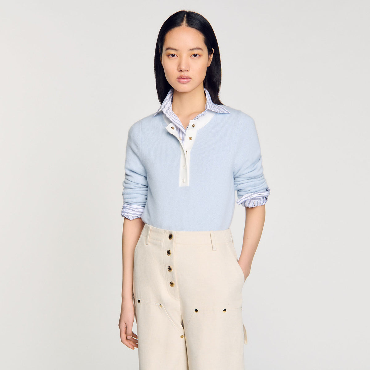 Sandro Wool and cashmere sweater