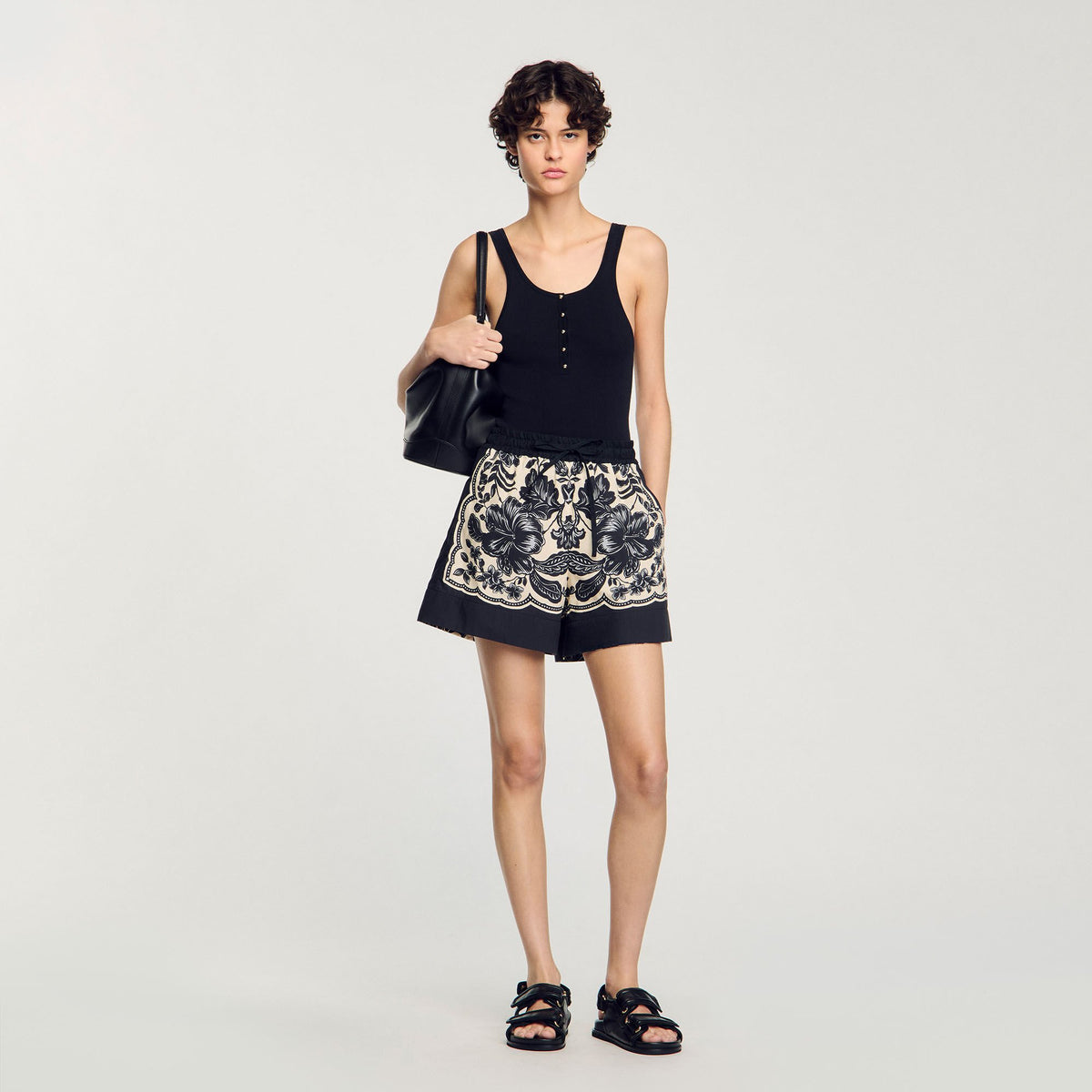 Sandro Rib knit vest top