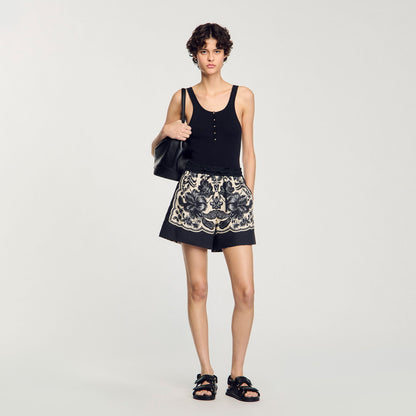 Sandro Rib knit vest top