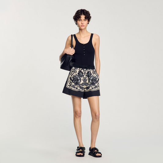 Sandro Rib knit vest top