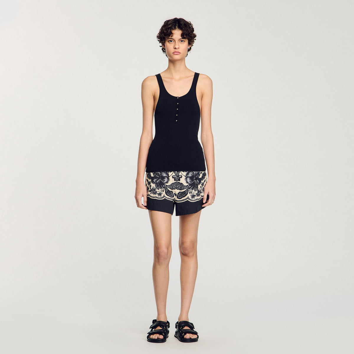 Sandro Rib knit vest top