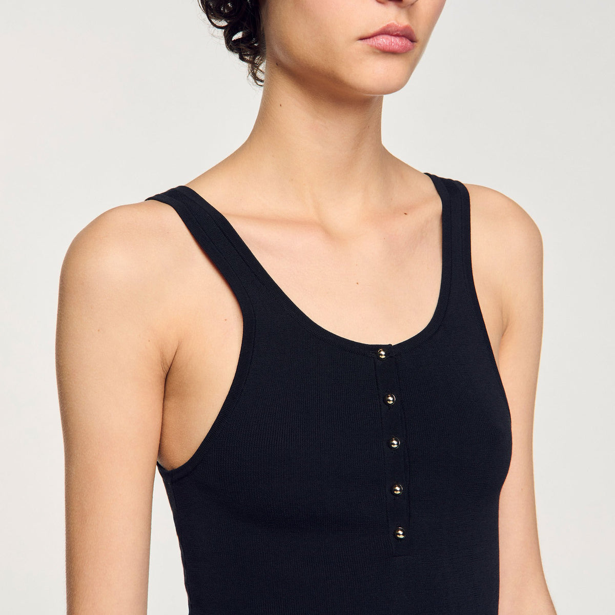 Sandro Rib knit vest top