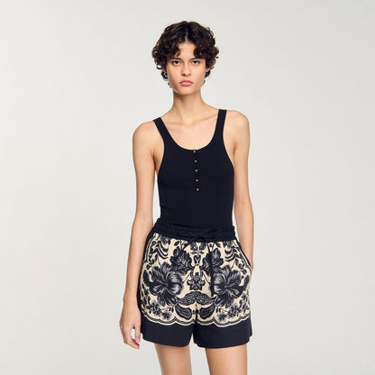 Sandro Rib knit vest top