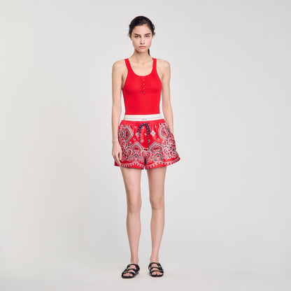 Sandro Rib knit vest top