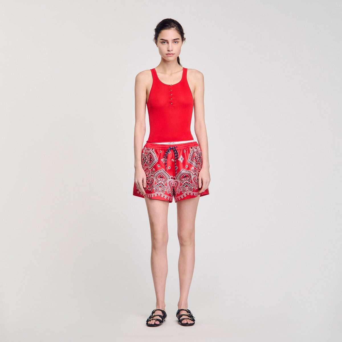 Sandro Rib knit vest top