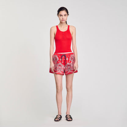 Sandro Rib knit vest top