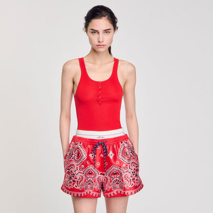 Sandro Rib knit vest top