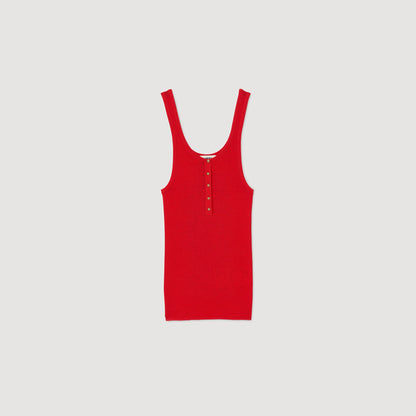 Sandro Rib knit vest top