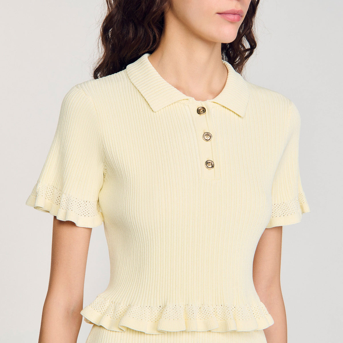 Sandro Flounced sweater