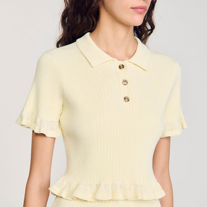 Sandro Flounced sweater