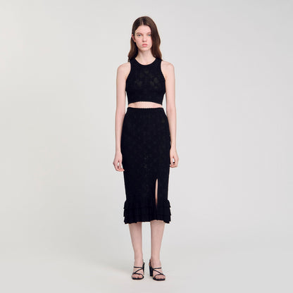 Sandro Decorative knit top