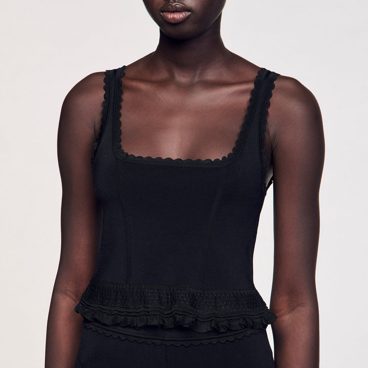 Sandro Ruffled top