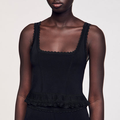 Sandro Ruffled top