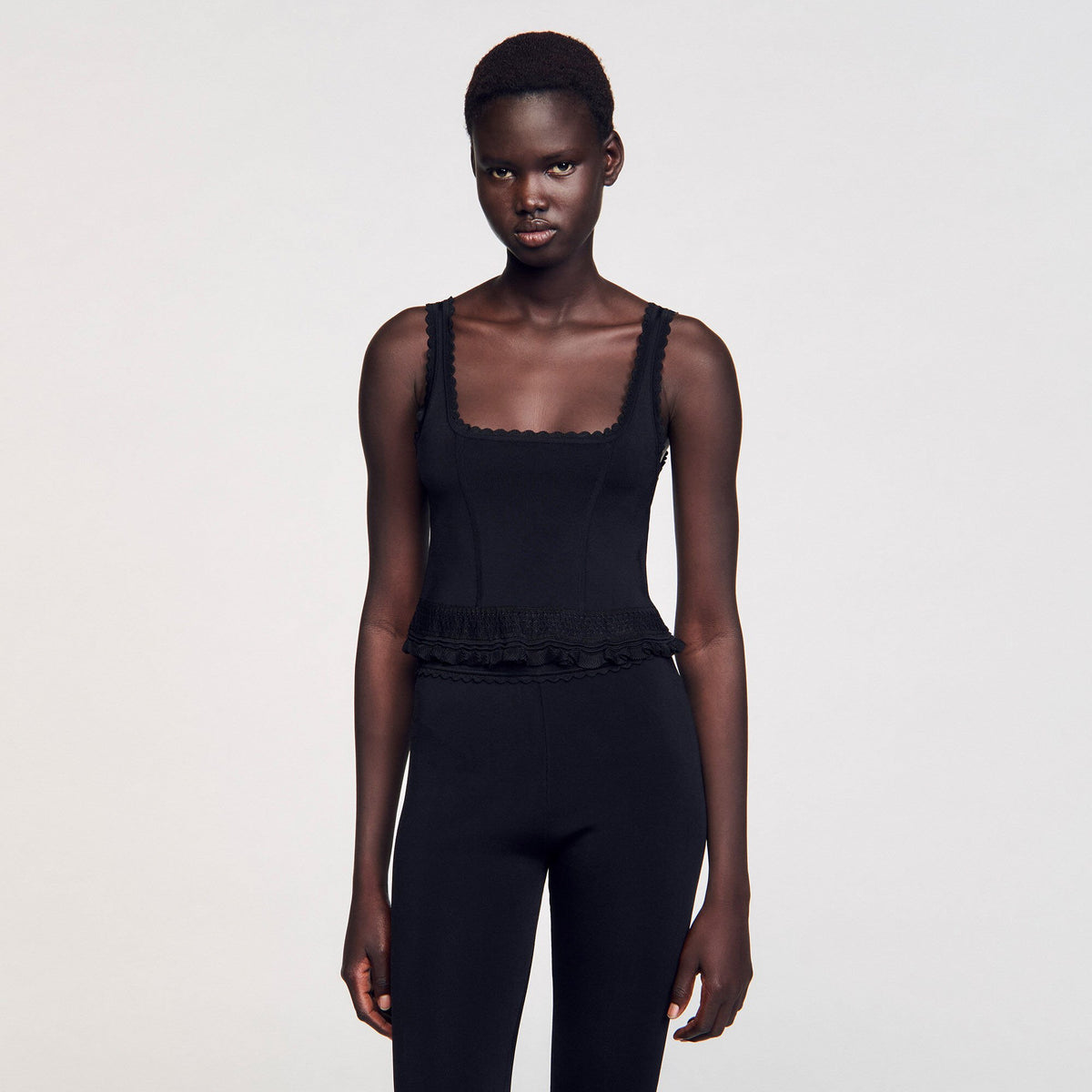 Sandro Ruffled top