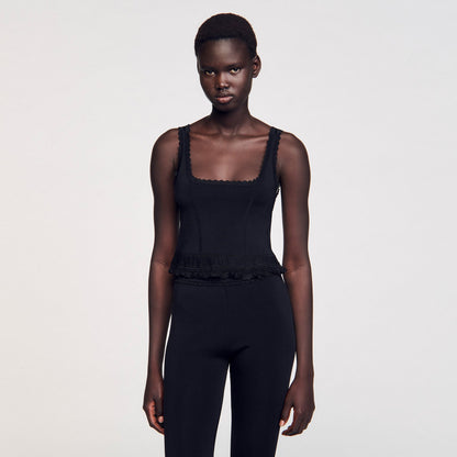 Sandro Ruffled top