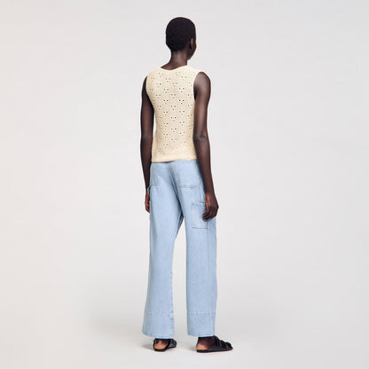 Sandro Crochet vest