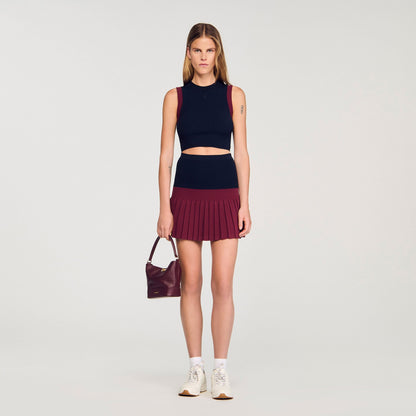 Sandro Two-tone knit top