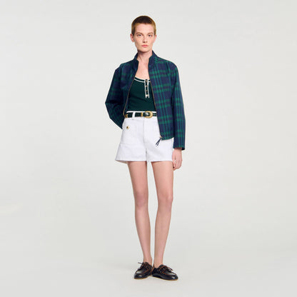 Sandro Two-tone knit vest top