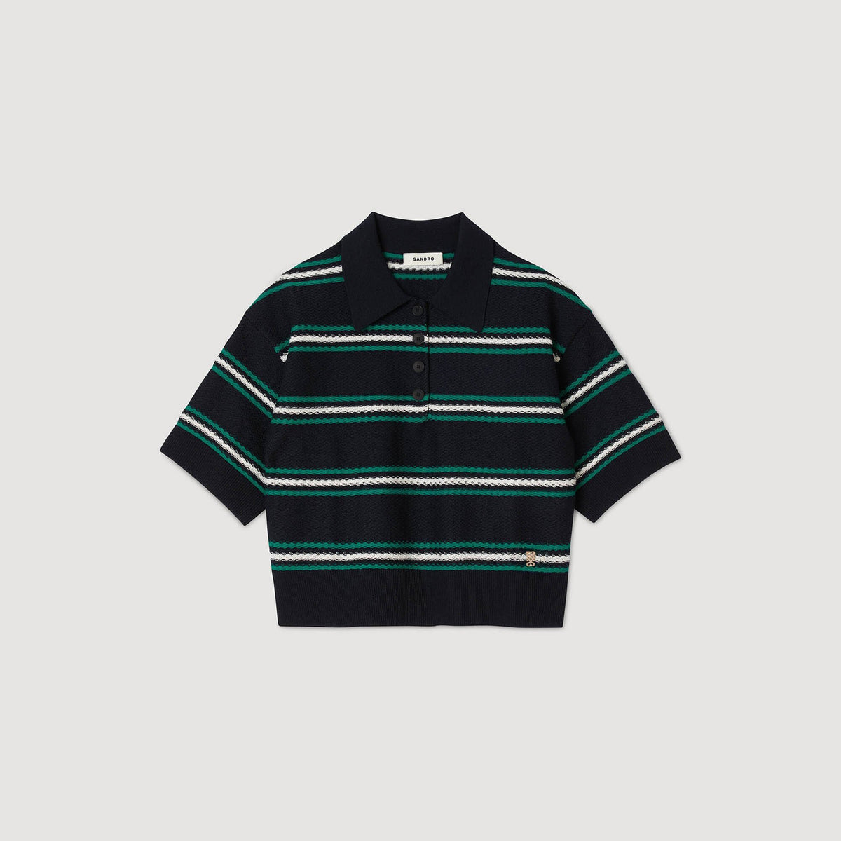 Sandro Polo-neck striped sweater