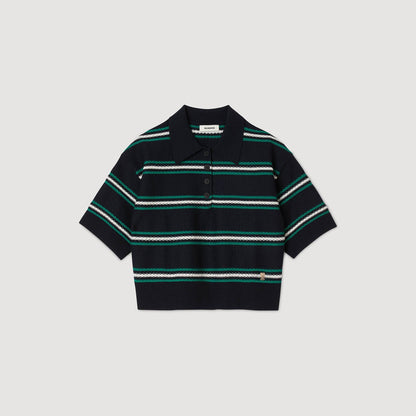 Sandro Polo-neck striped sweater