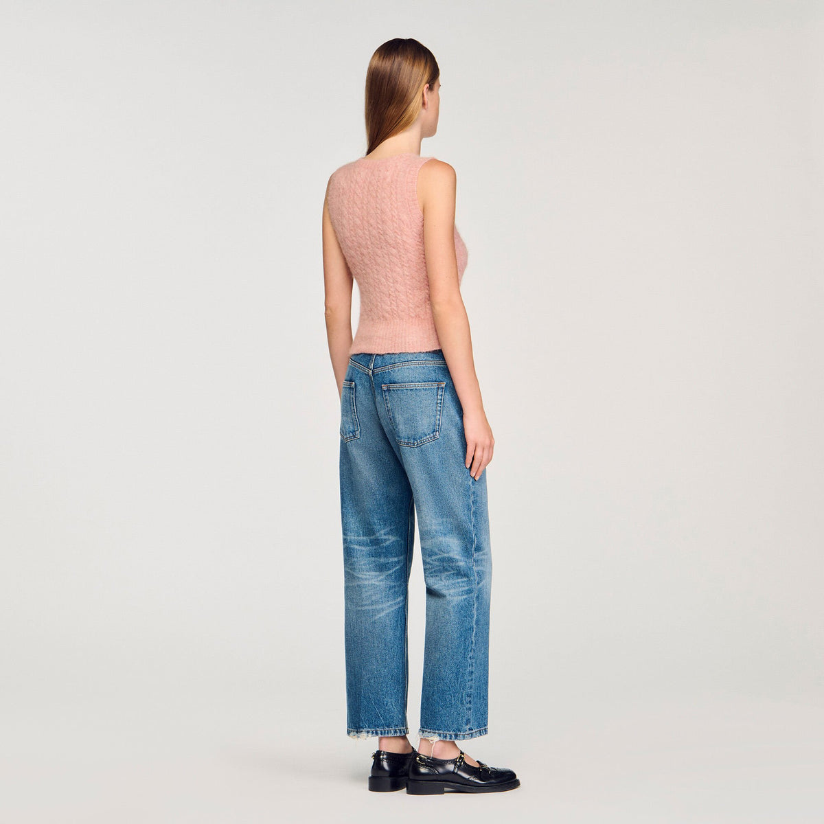 Sandro Twisted sleeveless sweater