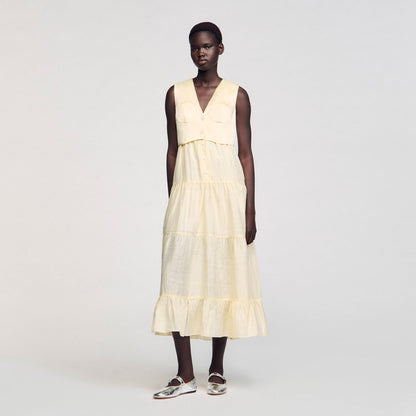 Sandro Linen maxi dress