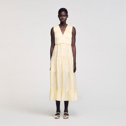 Sandro Linen maxi dress