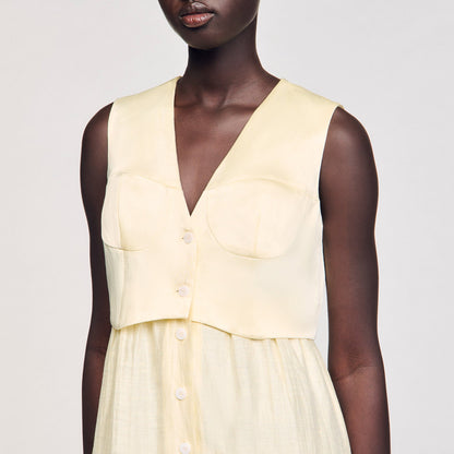 Sandro Linen maxi dress