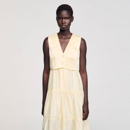 Sandro Linen maxi dress