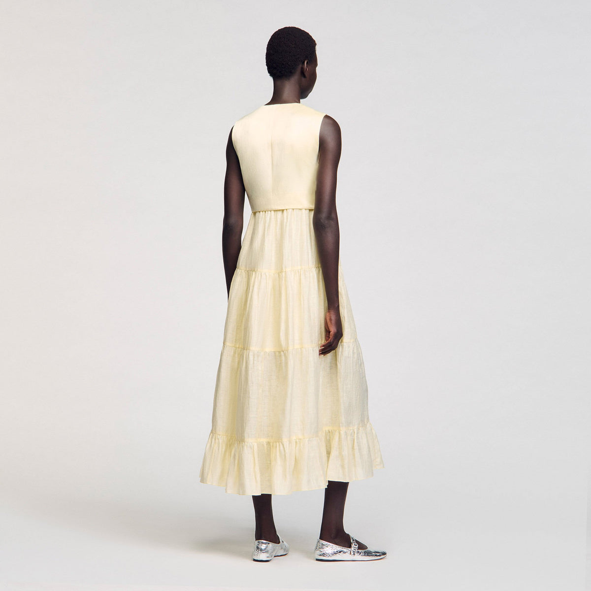 Sandro Linen maxi dress