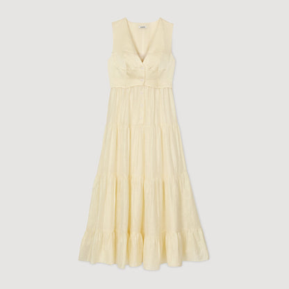 Sandro Linen maxi dress