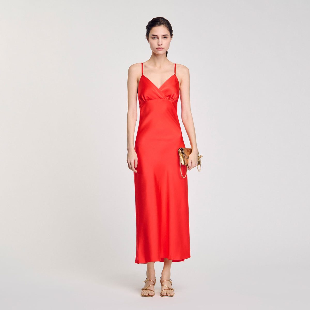 Sandro Flowy dress with straps
