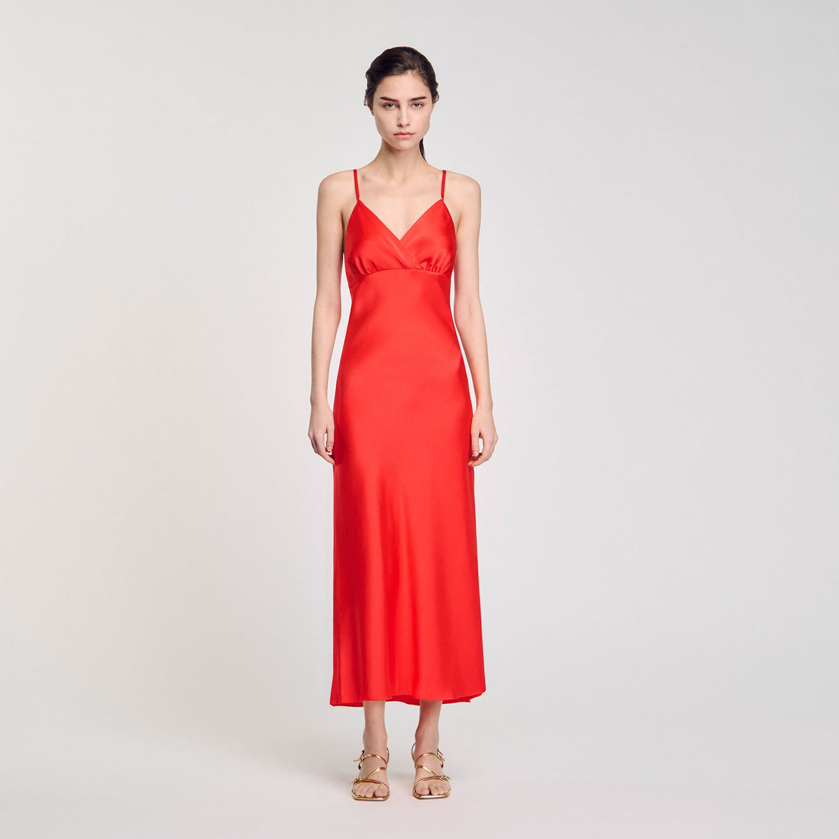 Sandro Flowy dress with straps